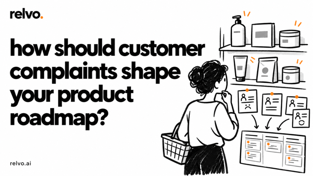 how should customer complaints shape your product roadmap? | relvo article cover