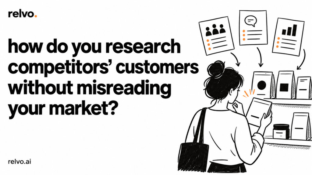 how do you research competitors’ customers without misreading your market? | relvo article cover