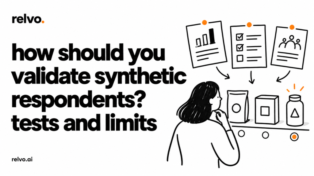 how should you validate synthetic respondents? tests and limits | relvo article cover