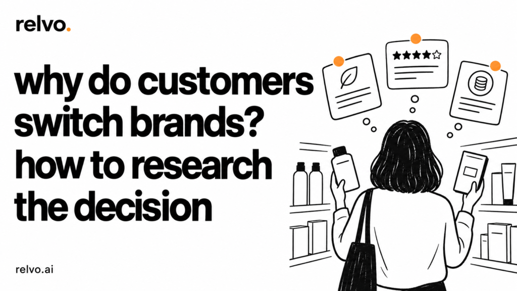 why do customers switch brands? how to research the decision | relvo article cover